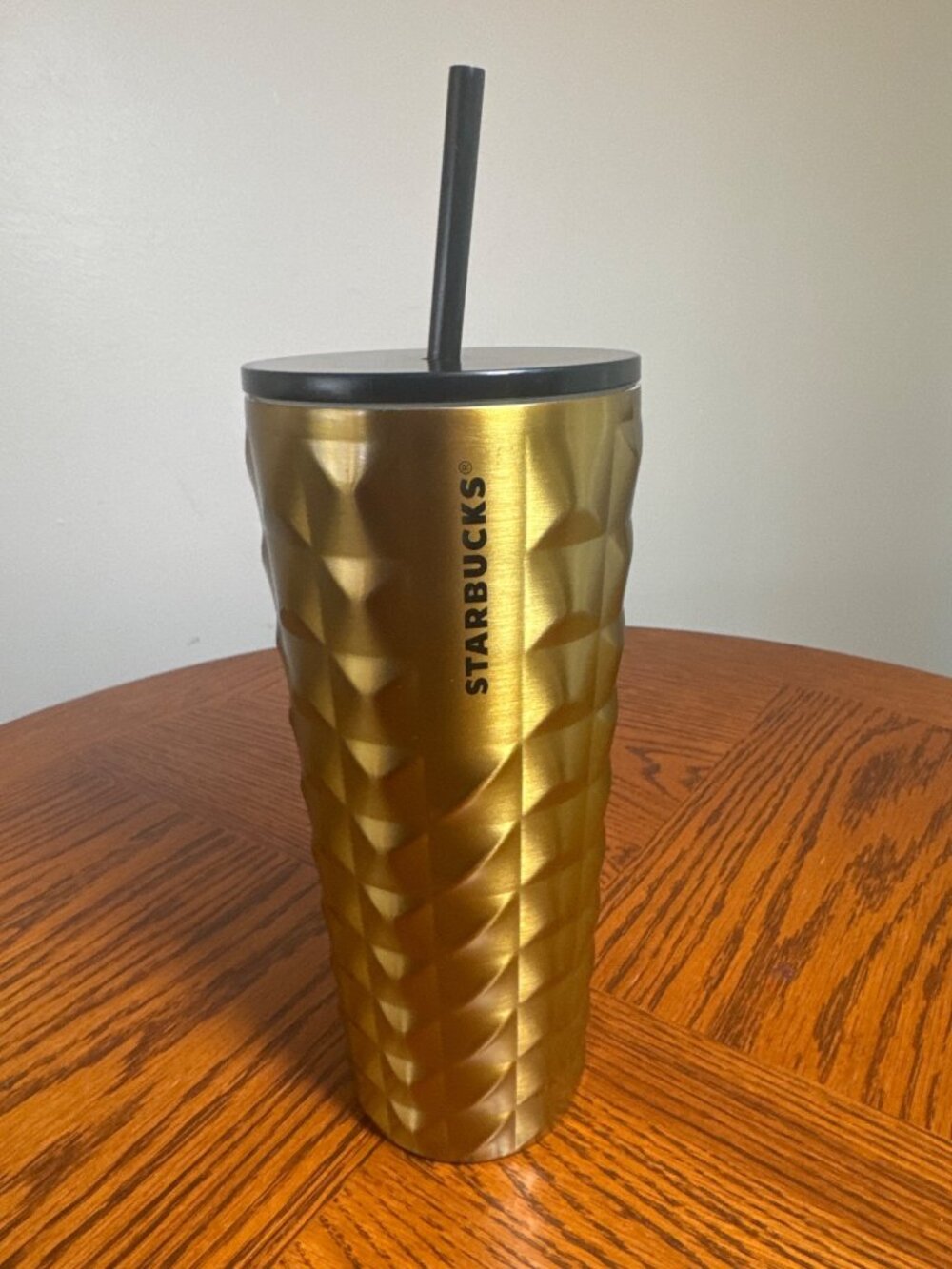 Starbucks Holiday Christmas 2024 Gold Studded Stainless Steel Cup 24oz